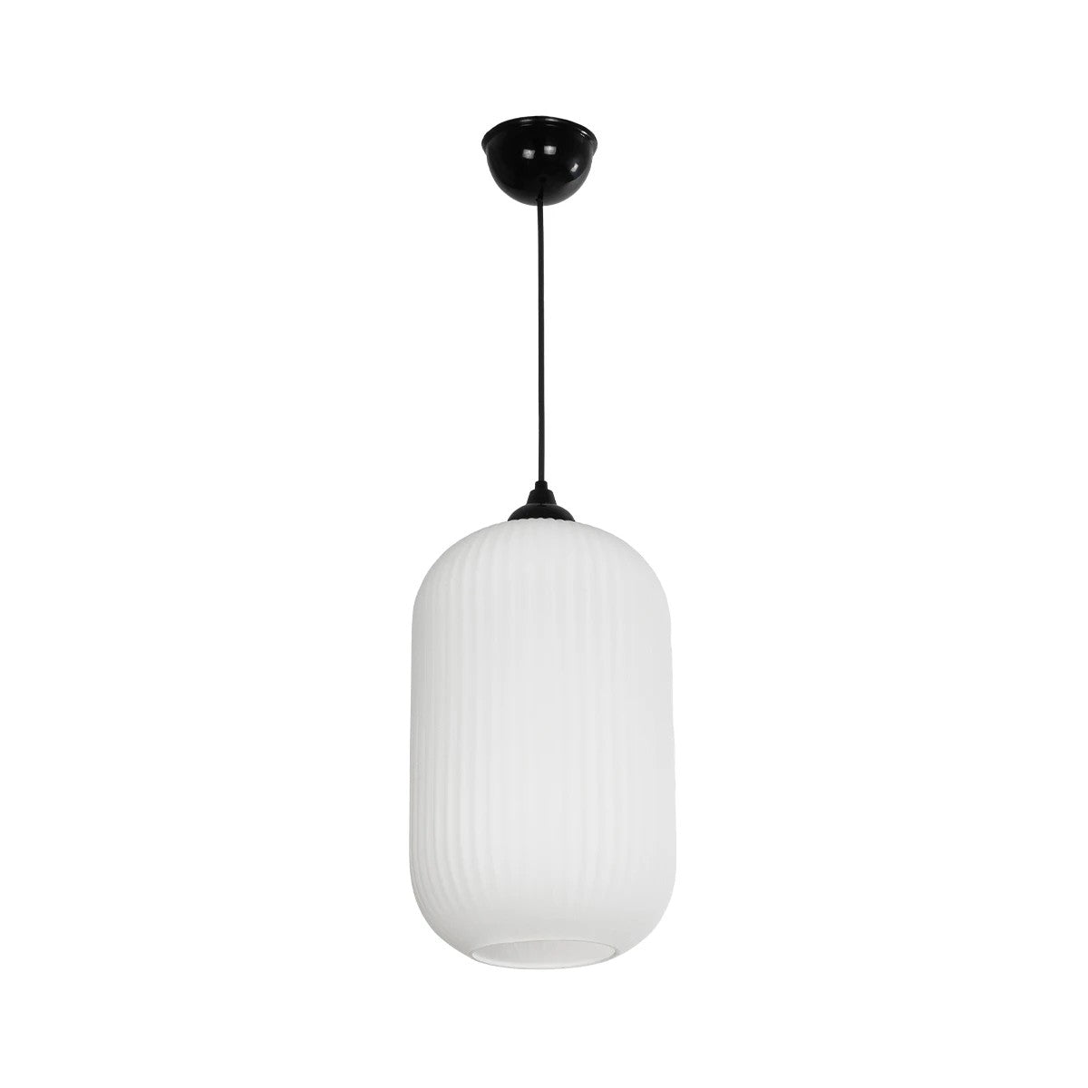 GLOBOSTAR® MELONI 206-0019 Μοντέρνο Κρεμαστό Φωτιστικό Οροφής με Ντουί 1 x E27 AC 220-240V IP20 - Λευκό - Μ20 x Π20 x Υ38cm - ledmania.gr