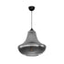 GLOBOSTAR® VERRE 206-0021 Μοντέρνο Κρεμαστό Φωτιστικό Οροφής με Ντουί 1 x E27 AC 220-240V IP20 - Μαύρο Φιμέ - Μ38 x Π38 x Υ34cm - ledmania.gr