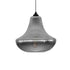 GLOBOSTAR® VERRE 206-0021 Μοντέρνο Κρεμαστό Φωτιστικό Οροφής με Ντουί 1 x E27 AC 220-240V IP20 - Μαύρο Φιμέ - Μ38 x Π38 x Υ34cm - ledmania.gr