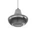 GLOBOSTAR® VERRE 206-0021 Μοντέρνο Κρεμαστό Φωτιστικό Οροφής με Ντουί 1 x E27 AC 220-240V IP20 - Μαύρο Φιμέ - Μ38 x Π38 x Υ34cm - ledmania.gr