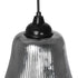GLOBOSTAR® VERRE 206-0021 Μοντέρνο Κρεμαστό Φωτιστικό Οροφής με Ντουί 1 x E27 AC 220-240V IP20 - Μαύρο Φιμέ - Μ38 x Π38 x Υ34cm - ledmania.gr
