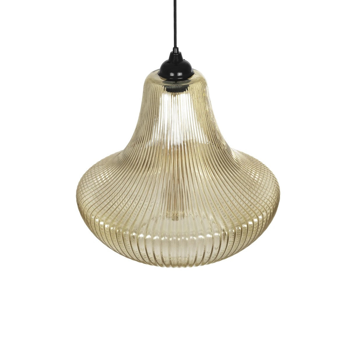 GLOBOSTAR® VERRE 206-0022 Μοντέρνο Κρεμαστό Φωτιστικό Οροφής με Ντουί 1 x E27 AC 220-240V IP20 - Mελί - Μ38 x Π38 x Υ34cm - ledmania.gr
