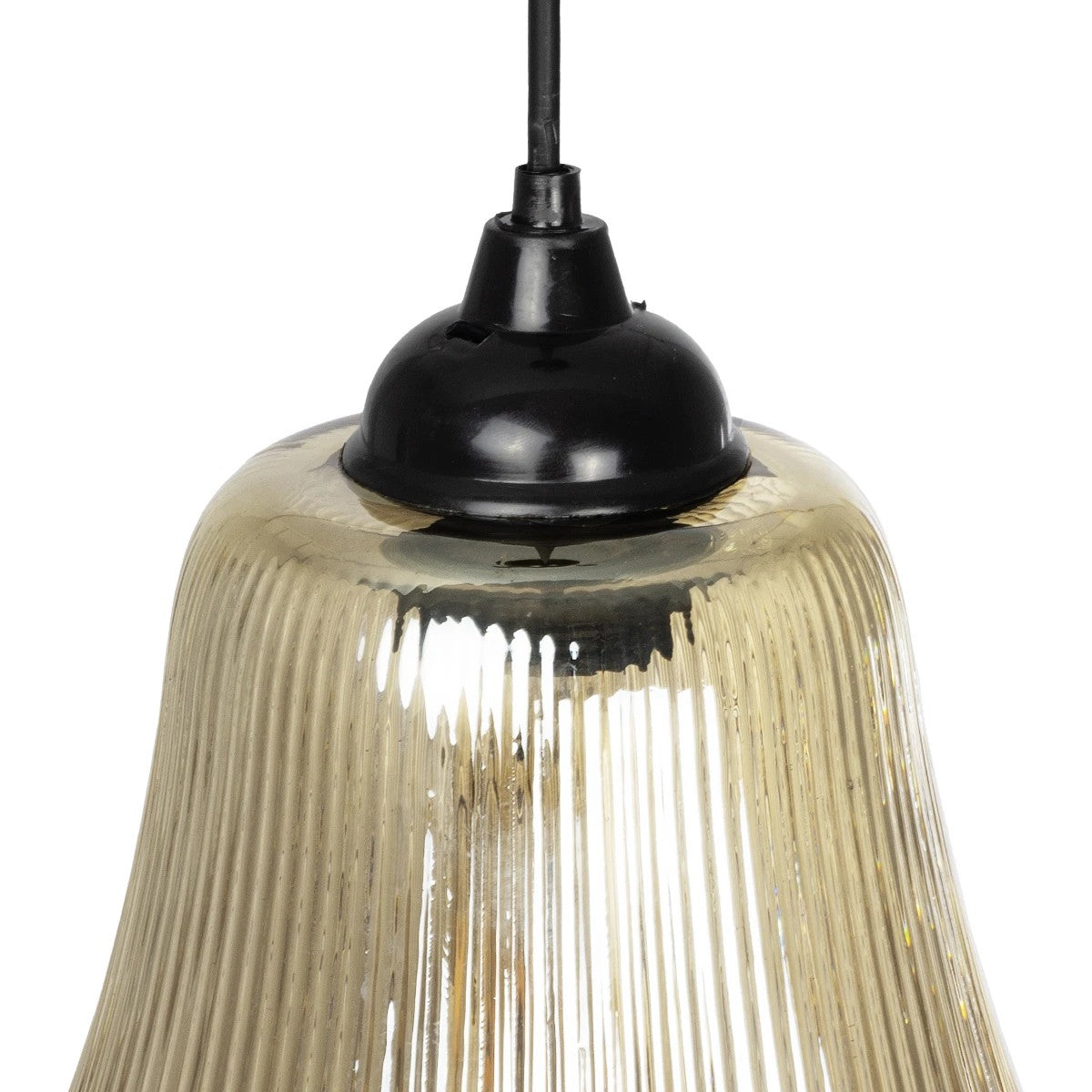 GLOBOSTAR® VERRE 206-0022 Μοντέρνο Κρεμαστό Φωτιστικό Οροφής με Ντουί 1 x E27 AC 220-240V IP20 - Mελί - Μ38 x Π38 x Υ34cm - ledmania.gr