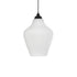 GLOBOSTAR® SKLO 206-0023 Μοντέρνο Κρεμαστό Φωτιστικό Οροφής με Ντουί 1 x E27 AC 220-240V IP20 - Λευκό - Μ22 x Π22 x Υ31cm - ledmania.gr