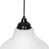 GLOBOSTAR® SKLO 206-0023 Μοντέρνο Κρεμαστό Φωτιστικό Οροφής με Ντουί 1 x E27 AC 220-240V IP20 - Λευκό - Μ22 x Π22 x Υ31cm - ledmania.gr