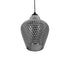GLOBOSTAR® SKLO 206-0024 Μοντέρνο Κρεμαστό Φωτιστικό Οροφής με Ντουί 1 x E27 AC 220-240V IP20 - Μαύρο Φιμέ - Μ22 x Π22 x Υ31cm - ledmania.gr