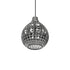 GLOBOSTAR® BASTIK 206-0026 Μοντέρνο Κρεμαστό Φωτιστικό Οροφής με Ντουί 1 x E27 AC 220-240V IP20 - Μαύρο Φιμέ - Μ22 x Π22 x Υ26cm - ledmania.gr