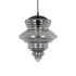 GLOBOSTAR® CORTE 206-0028 Μοντέρνο Κρεμαστό Φωτιστικό Οροφής με Ντουί 1 x E27 AC 220-240V IP20 - Μαύρο Φιμέ - Μ25 x Π25 x Υ30cm - ledmania.gr