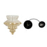 GLOBOSTAR® CORTE 206-0029 Μοντέρνο Κρεμαστό Φωτιστικό Οροφής με Ντουί 1 x E27 AC 220-240V IP20 - Mελί - Μ25 x Π25 x Υ30cm - ledmania.gr