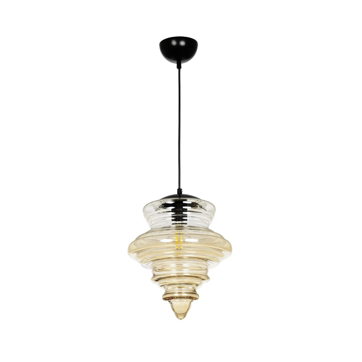 GLOBOSTAR® CORTE 206-0029 Μοντέρνο Κρεμαστό Φωτιστικό Οροφής με Ντουί 1 x E27 AC 220-240V IP20 - Mελί - Μ25 x Π25 x Υ30cm - ledmania.gr