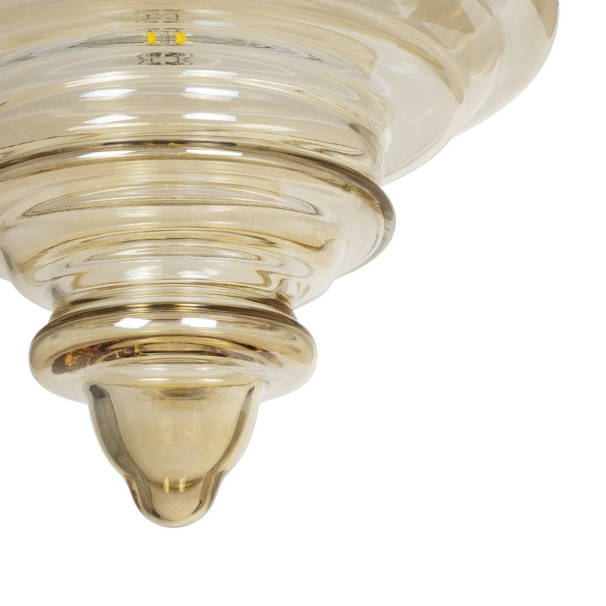 GLOBOSTAR® CORTE 206-0029 Μοντέρνο Κρεμαστό Φωτιστικό Οροφής με Ντουί 1 x E27 AC 220-240V IP20 - Mελί - Μ25 x Π25 x Υ30cm - ledmania.gr