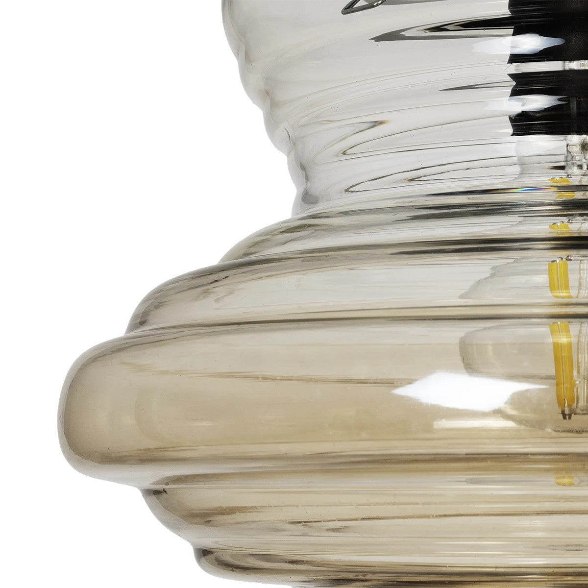GLOBOSTAR® CORTE 206-0029 Μοντέρνο Κρεμαστό Φωτιστικό Οροφής με Ντουί 1 x E27 AC 220-240V IP20 - Mελί - Μ25 x Π25 x Υ30cm - ledmania.gr