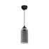 GLOBOSTAR® TUBE 206-0030 Μοντέρνο Κρεμαστό Φωτιστικό Οροφής με Ντουί 1 x E27 AC 220-240V IP20 - Μαύρο Φιμέ - Μ10 x Π10 x Υ24cm - ledmania.gr