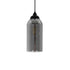 GLOBOSTAR® TUBE 206-0030 Μοντέρνο Κρεμαστό Φωτιστικό Οροφής με Ντουί 1 x E27 AC 220-240V IP20 - Μαύρο Φιμέ - Μ10 x Π10 x Υ24cm - ledmania.gr