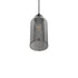 GLOBOSTAR® TUBE 206-0030 Μοντέρνο Κρεμαστό Φωτιστικό Οροφής με Ντουί 1 x E27 AC 220-240V IP20 - Μαύρο Φιμέ - Μ10 x Π10 x Υ24cm - ledmania.gr