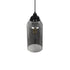 GLOBOSTAR® TUBE 206-0030 Μοντέρνο Κρεμαστό Φωτιστικό Οροφής με Ντουί 1 x E27 AC 220-240V IP20 - Μαύρο Φιμέ - Μ10 x Π10 x Υ24cm - ledmania.gr