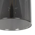 GLOBOSTAR® TUBE 206-0030 Μοντέρνο Κρεμαστό Φωτιστικό Οροφής με Ντουί 1 x E27 AC 220-240V IP20 - Μαύρο Φιμέ - Μ10 x Π10 x Υ24cm - ledmania.gr
