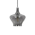 GLOBOSTAR® OVOCE 206-0032 Μοντέρνο Κρεμαστό Φωτιστικό Οροφής με Ντουί 1 x E27 AC 220-240V IP20 - Μαύρο Φιμέ - Μ20 x Π20 x Υ22cm - ledmania.gr
