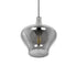 GLOBOSTAR® OVOCE 206-0032 Μοντέρνο Κρεμαστό Φωτιστικό Οροφής με Ντουί 1 x E27 AC 220-240V IP20 - Μαύρο Φιμέ - Μ20 x Π20 x Υ22cm - ledmania.gr