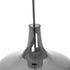 GLOBOSTAR® OVOCE 206-0032 Μοντέρνο Κρεμαστό Φωτιστικό Οροφής με Ντουί 1 x E27 AC 220-240V IP20 - Μαύρο Φιμέ - Μ20 x Π20 x Υ22cm - ledmania.gr
