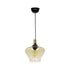 GLOBOSTAR® OVOCE 206-0033 Μοντέρνο Κρεμαστό Φωτιστικό Οροφής με Ντουί 1 x E27 AC 220-240V IP20 - Mελί - Μ20 x Π20 x Υ22cm - ledmania.gr
