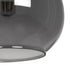 GLOBOSTAR® ΤΟΝΕ 206-0034 Μοντέρνο Κρεμαστό Φωτιστικό Οροφής με Ντουί 1 x E27 AC 220-240V IP20 - Μαύρο Φιμέ - Μ20 x Π20 x Υ36cm - ledmania.gr
