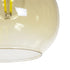 GLOBOSTAR® ΤΟΝΕ 206-0035 Μοντέρνο Κρεμαστό Φωτιστικό Οροφής με Ντουί 1 x E27 AC 220-240V IP20 - Mελί - Μ20 x Π20 x Υ36cm - ledmania.gr