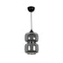 GLOBOSTAR® PIAGE 206-0036 Μοντέρνο Κρεμαστό Φωτιστικό Οροφής με Ντουί 1 x E27 AC 220-240V IP20 - Μαύρο Φιμέ - Μ18 x Π18 x Υ31cm - ledmania.gr