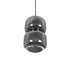 GLOBOSTAR® PIAGE 206-0036 Μοντέρνο Κρεμαστό Φωτιστικό Οροφής με Ντουί 1 x E27 AC 220-240V IP20 - Μαύρο Φιμέ - Μ18 x Π18 x Υ31cm - ledmania.gr