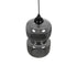 GLOBOSTAR® PIAGE 206-0036 Μοντέρνο Κρεμαστό Φωτιστικό Οροφής με Ντουί 1 x E27 AC 220-240V IP20 - Μαύρο Φιμέ - Μ18 x Π18 x Υ31cm - ledmania.gr