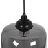 GLOBOSTAR® PIAGE 206-0036 Μοντέρνο Κρεμαστό Φωτιστικό Οροφής με Ντουί 1 x E27 AC 220-240V IP20 - Μαύρο Φιμέ - Μ18 x Π18 x Υ31cm - ledmania.gr