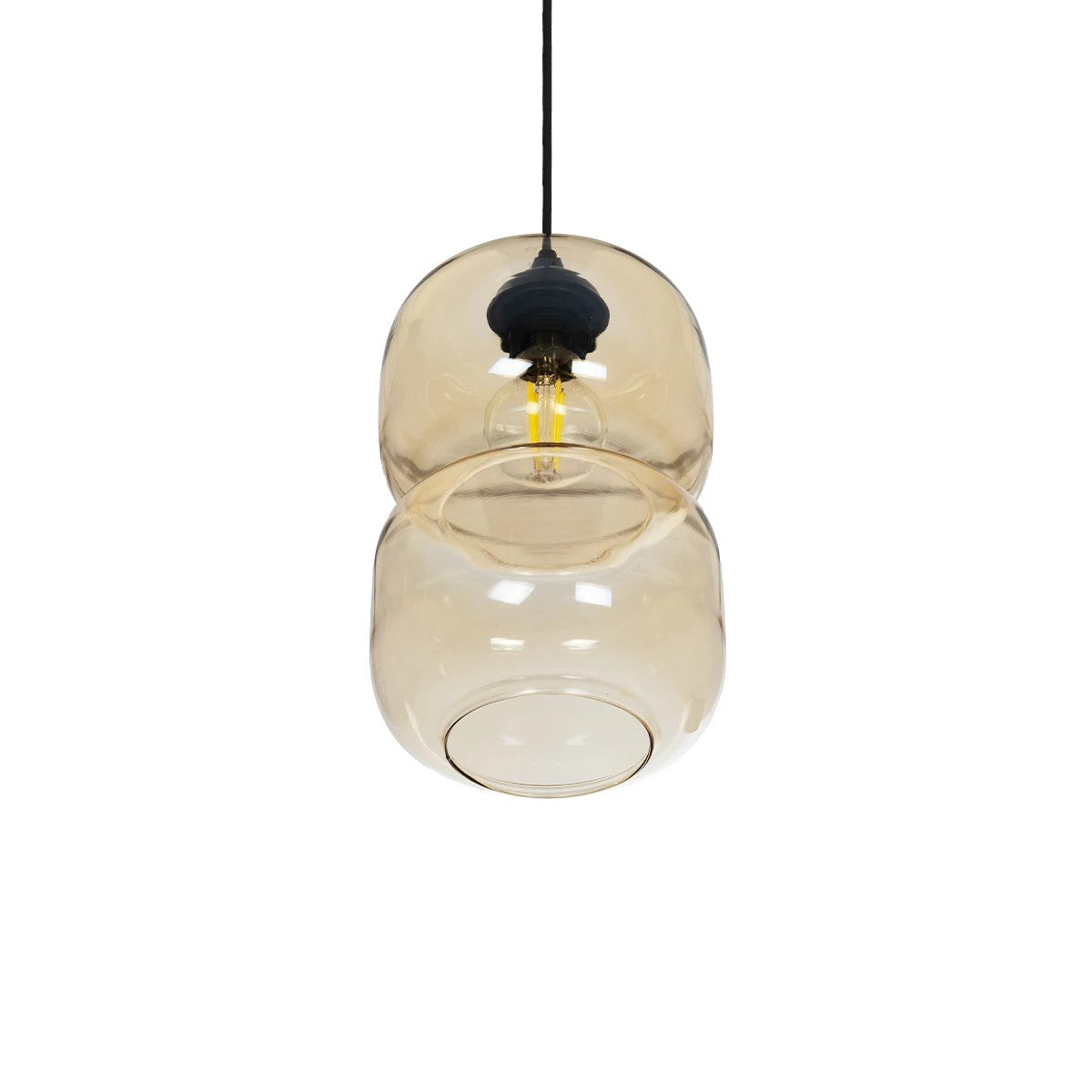 GLOBOSTAR® PIAGE 206-0037 Μοντέρνο Κρεμαστό Φωτιστικό Οροφής με Ντουί 1 x E27 AC 220-240V IP20 - Mελί - Μ17 x Π17 x Υ25cm - ledmania.gr