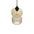 GLOBOSTAR® PIAGE 206-0037 Μοντέρνο Κρεμαστό Φωτιστικό Οροφής με Ντουί 1 x E27 AC 220-240V IP20 - Mελί - Μ17 x Π17 x Υ25cm - ledmania.gr