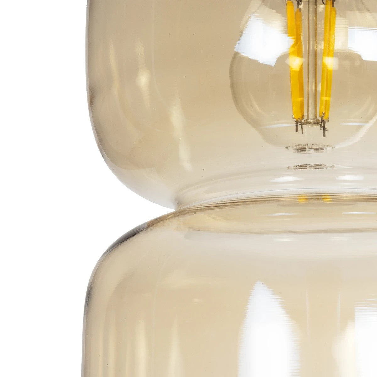 GLOBOSTAR® PIAGE 206-0037 Μοντέρνο Κρεμαστό Φωτιστικό Οροφής με Ντουί 1 x E27 AC 220-240V IP20 - Mελί - Μ17 x Π17 x Υ25cm - ledmania.gr