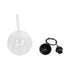 GLOBOSTAR® MPRALA 206-0038 Μοντέρνο Κρεμαστό Φωτιστικό Οροφής με Ντουί 1 x E27 AC 220-240V IP20 - Διάφανο - Μ20 x Π20 x Υ18cm - ledmania.gr