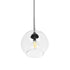 GLOBOSTAR® MPRALA 206-0038 Μοντέρνο Κρεμαστό Φωτιστικό Οροφής με Ντουί 1 x E27 AC 220-240V IP20 - Διάφανο - Μ20 x Π20 x Υ18cm - ledmania.gr