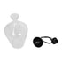 GLOBOSTAR® BOHEMIA 206-0040 Μοντέρνο Κρεμαστό Φωτιστικό Οροφής με Ντουί 1 x E27 AC 220-240V IP20 - Διάφανο - Μ20 x Π20 x Υ32cm - ledmania.gr