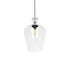 GLOBOSTAR® BOHEMIA 206-0040 Μοντέρνο Κρεμαστό Φωτιστικό Οροφής με Ντουί 1 x E27 AC 220-240V IP20 - Διάφανο - Μ20 x Π20 x Υ32cm - ledmania.gr