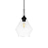 GLOBOSTAR® TORU 206-0042 Μοντέρνο Κρεμαστό Φωτιστικό Οροφής με Ντουί 1 x E27 AC 220-240V IP20 - Διάφανο - Μ20 x Π20 x Υ31cm - ledmania.gr