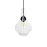 GLOBOSTAR® TORU 206-0042 Μοντέρνο Κρεμαστό Φωτιστικό Οροφής με Ντουί 1 x E27 AC 220-240V IP20 - Διάφανο - Μ20 x Π20 x Υ31cm - ledmania.gr