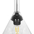 GLOBOSTAR® BALU 206-0043 Μοντέρνο Κρεμαστό Φωτιστικό Οροφής με Ντουί 1 x E27 AC 220-240V IP20 - Διάφανο - Μ20 x Π20 x Υ42cm - ledmania.gr