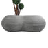 GloboStar® Artificial Garden FLORENCE 20751 Επιδαπέδιο Πολυεστερικό Τσιμεντένιο Κασπώ Γλάστρα - Flower Pot Γκρι Μ130 x Π90 x Υ48cm - ledmania.gr