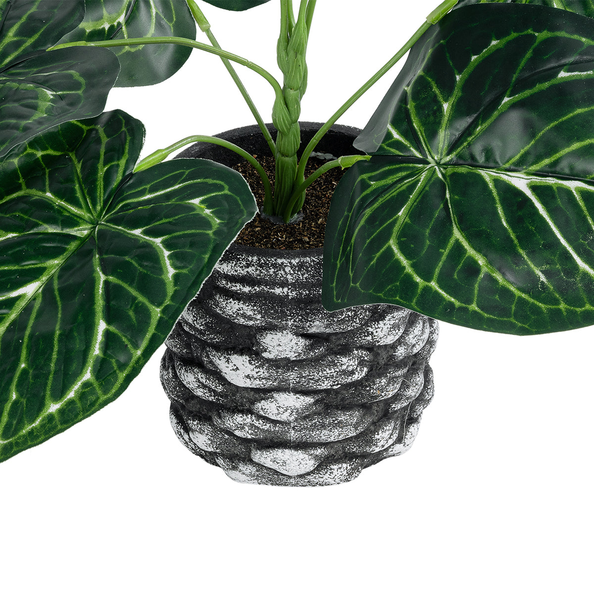 GloboStar® Artificial Garden ANTHURIUM 20892 Τεχνητό Διακοσμητικό Φυτό Ανθούριο Φ40 x Υ33cm - ledmania.gr
