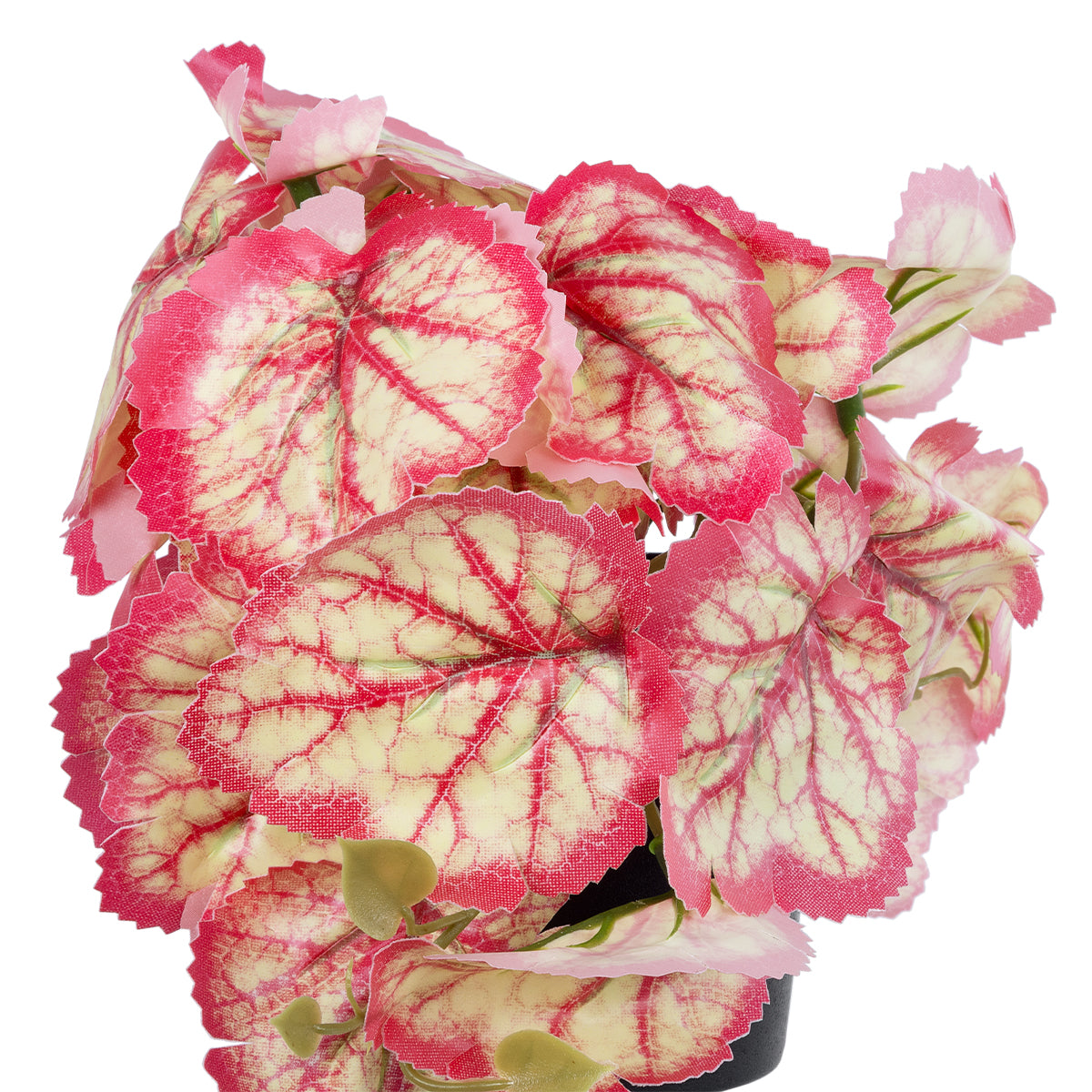 GloboStar® Artificial Garden RED BEGONIA PLANT 20948 Διακοσμητικό Φυτό Κόκκινη Μπιγόνια Φ23 x Υ16cm - ledmania.gr