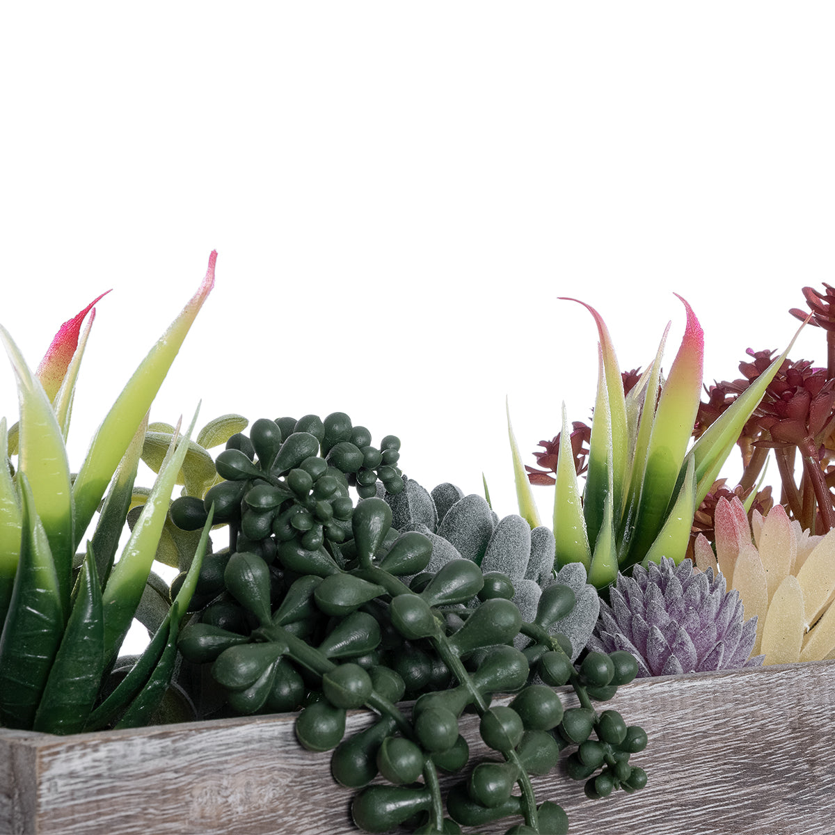 GloboStar® Artificial Garden SUCCULENT VARIUS PLANT POTTED 21033 Διακοσμητικό Φυτό Μίξ Μ29 x Π10 x Υ18cm - ledmania.gr