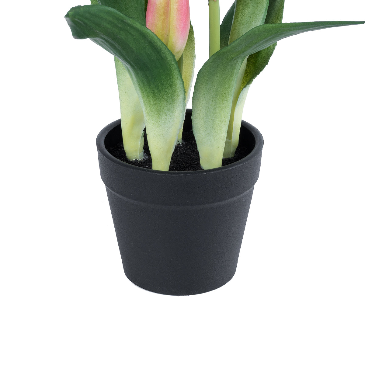 GloboStar® Artificial Garden PINK TULIP 21092 Διακοσμητικό Φυτό Ροζ Τουλίπα Υ23cm - ledmania.gr