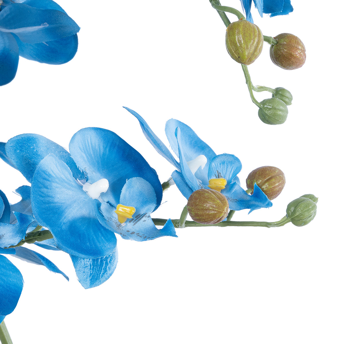 GloboStar® Artificial Garden BLUE ORCHID 21130 Διακοσμητικό Φυτό Μπλε Ορχιδέα Υ43cm - ledmania.gr