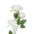 GloboStar® Artificial Garden WHITE ROSE BRANCH 21138 Τεχνητό Διακοσμητικό Κλαδί Λεύκο Τριαντάφυλλο Y66cm - ledmania.gr
