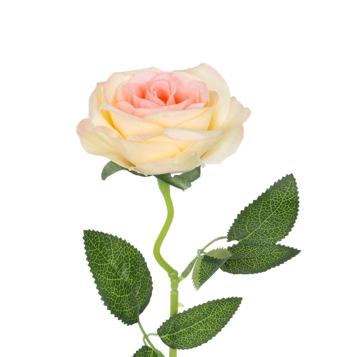GloboStar® Artificial Garden CHAMPAGNE ROSE BRANCH 21141 Τεχνητό Διακοσμητικό Κλαδί Σαμπανιζέ Τριαντάφυλλο Y50cm - ledmania.gr