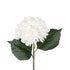 GloboStar® Artificial Garden WHITE HYDRANGEA BRANCH 21173 Τεχνητό Διακοσμητικό Κλαδί Ορτανσίας Λευκό  Y47cm - ledmania.gr